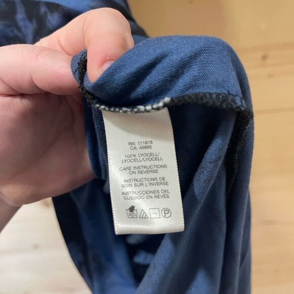 NWT Michael Kors Black and Blue Scoop Neck Dress Size Small - Picture 4 of 6